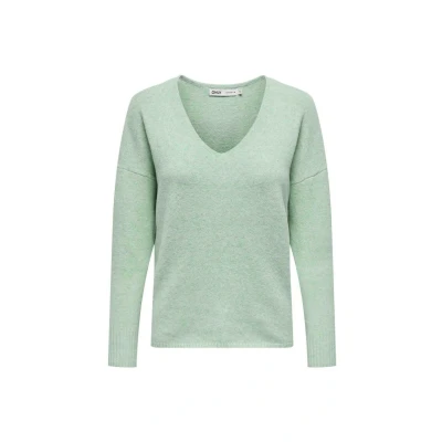 Afbeelding van Only Trui Onlrica Life L/s V neck Pullo Knt N 15224360 Lichen/w Melamge Dames Maat M