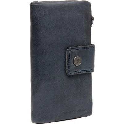 Afbeelding van The Chesterfield Brand Leren Portemonnee Navy Fresno