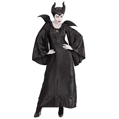 Afbeelding van Widmann Heks &amp; Spider Lady Voodoo Duistere Religie Kostuum Maleficent Dragula Vrouw Zwart Small Halloween Verkleedkleding