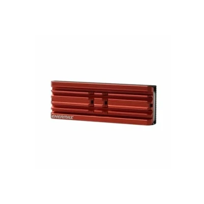 Afbeelding van ENERMAX ESC001 koellichaam rood voor SSD M.2 2280 enkelzijdig dubbelzijdig aluminium, heatsink compatibel met PS5