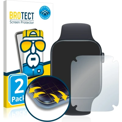 Afbeelding van BROTECT Schermbeschermer met volledige dekking, Smartwatch beschermfolie, Transparant