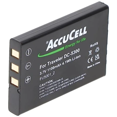 Afbeelding van AccuCell batterij geschikt voor Pentax D L12, li2, Optio 330, 430