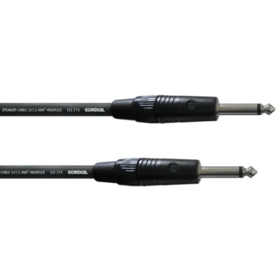 Afbeelding van Cordial Luidspreker Kabel [1x Jackplug male 6,3 mm 1x mm] 1.50 m Zwart