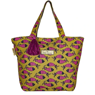 Afbeelding van Little Legends Beach Bag Fish Indian pink Damestas