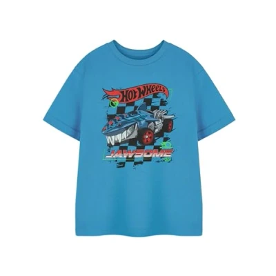 Afbeelding van Hot Wheels Grafisch T shirt voor jongens Raceauto bedrukt met korte mouwen kinderen Officiële merchandise, Jawsome