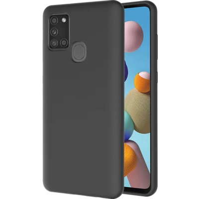 Afbeelding van Azuri hoesje geschikt voor Samsung Galaxy A21s Siliconen backcover Zwart