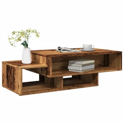 Afbeelding van vidaXL Salontafel 105x55x32 cm bewerkt hout oud houtkleurig