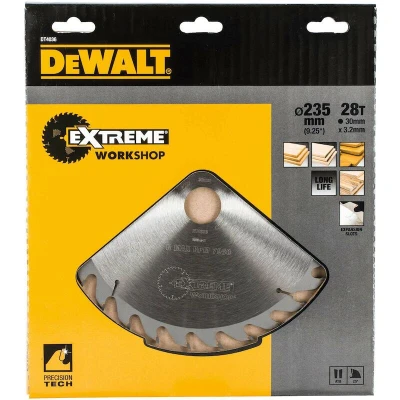 Afbeelding van DeWALT Cirkelzaagblad voor Hout Extreme Ø 235mm Asgat 30mm 28T DT4036 QZ