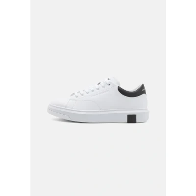 Afbeelding van Armani Exchange LACE UP Sneakers laag, Heren, Maat: 42, White/black Leer