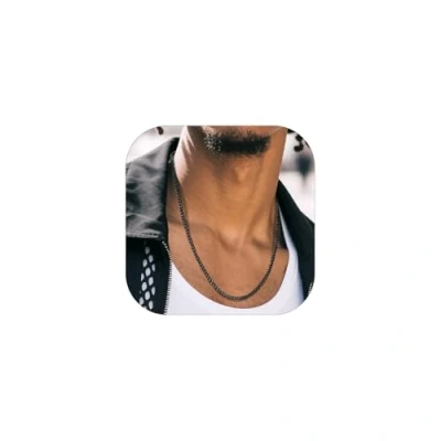 Afbeelding van Richsteel Cubaanse ketting, heren en dames, pantserketting, 3 mm/6 mm/9 mm/12 mm, maat 35 cm 75 cm, zilver/goud 18 K/zwart van roestvrij staal 316L, sieraden halsketting in Amerikaanse stijl,