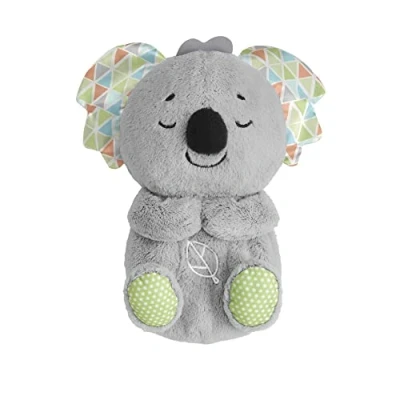 Image de Fisher Price Mon Koala Câlins Bonne Nuit Jouet Peluche pour Bébé dès la Naissance Veilleuse Douce et Apaisante Qui Respire s&#039;allume Cadeau Fille ou Garçon, HBP87