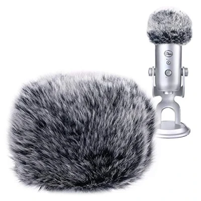 Afbeelding van YOUSHARES Blue Yeti Windscherm van bont, professionele popfilter voor ruisonderdrukking microfoon Yeti/Yeti Pro