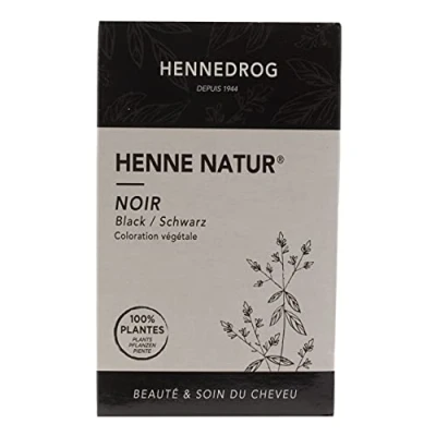 Afbeelding van Alibabashop Hennedrog Henna, natuurlijk, zwart, 90 g