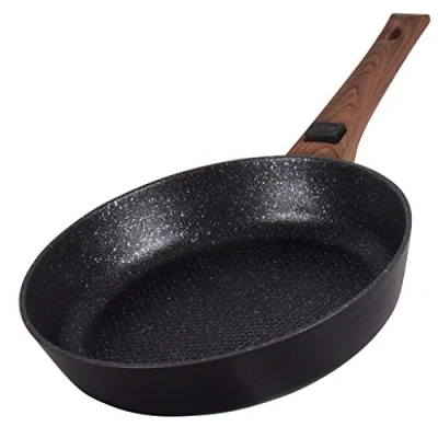 Afbeelding van Durandal Legende pan met: afneembare handgreep in houteffect, verhoogde randen, voor alle warmtebronnen, diameter 20, 24, 28 en 32 cm