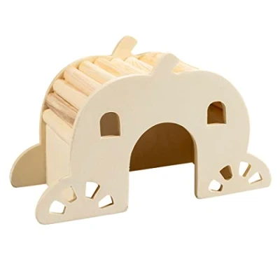 Afbeelding van Duvoplus Hok Knaagdier Houten Brughuis S 15x7x9cm Bruin 1st
