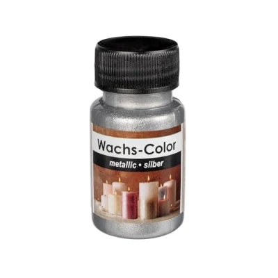 Afbeelding van Ideen mit Herz wax verf metallic ideaal voor het schilderen van kaarsen 50ml (zilver)