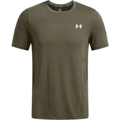 Afbeelding van Under Armour Vanish Seamless sportshirt heren donkergroen