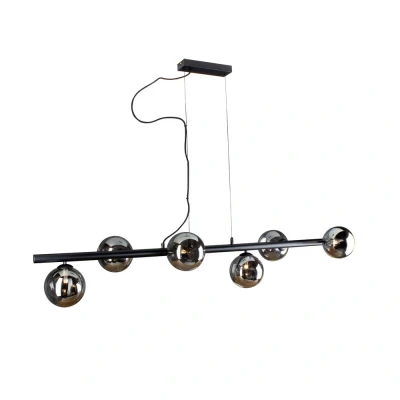 Afbeelding van ECO Light NEPTUN, 6xG9 9120 S6 NERO Hanglamp G9 Zwart