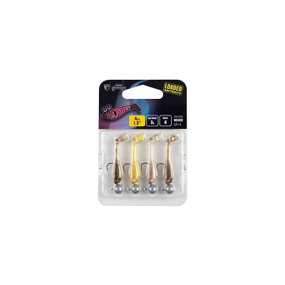 Image de Pack de leurres prémontés Fox Rage Micro Fry Mixed UV Colour Loaded Softbaits 4cm (3g) (4 pcs) Shad