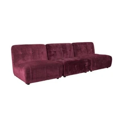 Afbeelding van Dutchbone Giada Bank 3 seater Plum Paars