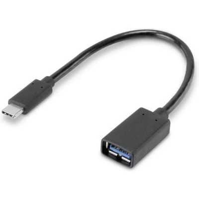 Afbeelding van Renkforce USB kabel 3.2 Gen1 (USB 3.0 / 3.1 Gen1) C stekker, A bus 0.15 m Zwart Met OTG functie, Vergulde steekcontacten RF 4455819
