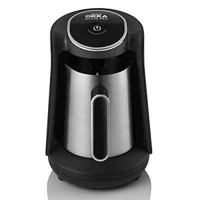 Afbeelding van OK0010 K Arzum OKKA Minio PRO Stalen Koffiepot Silver Turkse Koffiemachine 4 kopjes Turkish Coffee Maker Steel Pot