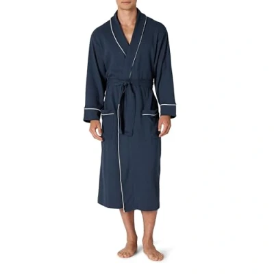 Image de Amazon Essentials Robe de Chambre Gaufrée Légère (grandes tailles disponibles) Men&#039;s, Bleu Marine, M L