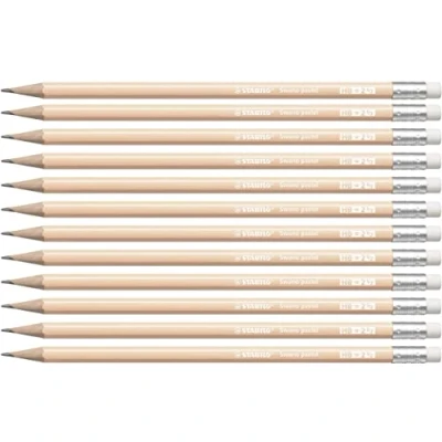 Image de STABILO Crayon papier Swano pastel Lot x 10 crayons graphite HB pêche