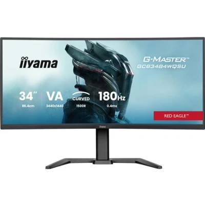 Image de Ecran PC Gaming Iiyama G Master™ Red Eagle™ GCB3484WQSU B1 34&quot; incurvé 180 Hz UWQHD