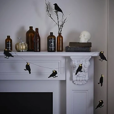 Afbeelding van Ginger Ray Kraaien Hout Halloween met lichtgevende ogen