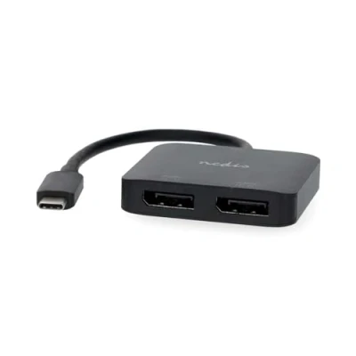 Afbeelding van Nedis USB C Adapter CCGB64375BK02 Zwart