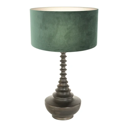Afbeelding van Steinhauer tafellamp Bois zwart metaal 40 cm E27 fitting 3762ZW