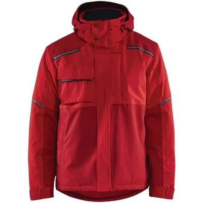 Image de Veste hiver stretch 2D rouge/rouge foncé respirant étanche