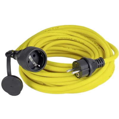 Afbeelding van AS Schwabe 60345 Stroom Verlengkabel 16 A Geel 10 m AT N07V3V3 F 3G 2,5 mm²