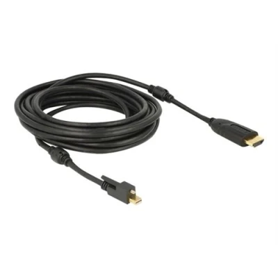 Image de Delock Câble adaptateur Mini DisplayPort mâle pour HDMI 5 m noir support 4K