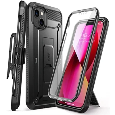 Afbeelding van Supcase Unicorn Beetle PC en TPU carbonvezels hoesje voor iPhone 13 zwart