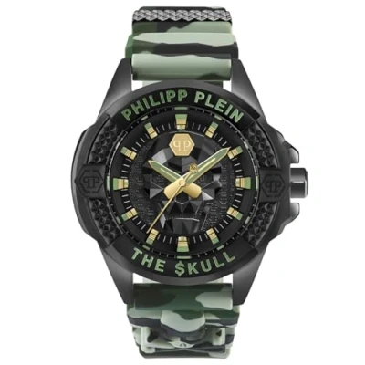 Afbeelding van Philipp Plein $Kull herenhorloge, analoog, kwarts, Groen, PWAAA0821, PWAAA0821