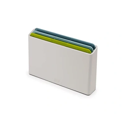 Afbeelding van Joseph Duo Opal Snijplanken in Houder Set van 4 Stuks Polypropyleen Multicolor