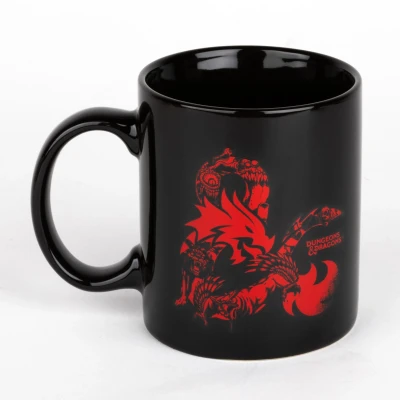 Afbeelding van Konix Dungeons &amp; Dragons Mok van keramiek 320 ml Monster motief zwart en rood