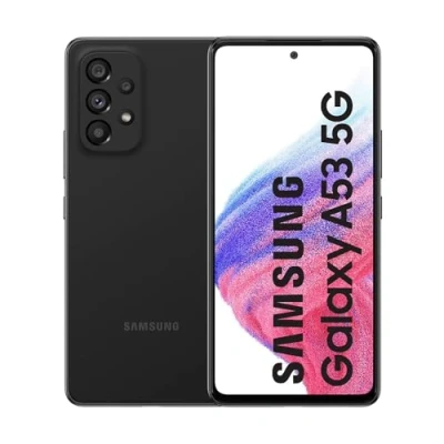 Afbeelding van Samsung Galaxy A53 5G Smartphone Android Display Infinity O FHD+ Super AMOLED 6,5 inch scherm, 6 GB RAM en 128 uitbreidbaar intern geheugen, batterij 5.000 mAh, zwart (Awesome Black) [Italiaanse versie].