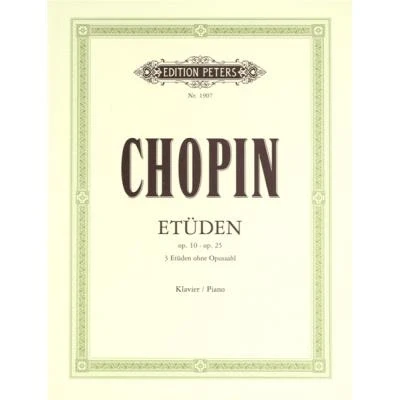 Image de Partitions classique EDITION PETERS CHOPIN FRÉDÉRIC ETUDES Piano