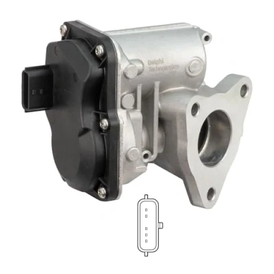 Afbeelding van DELPHI EG10557 12B1 EGR klep Zonder AGR koeler Hogedruk zijde