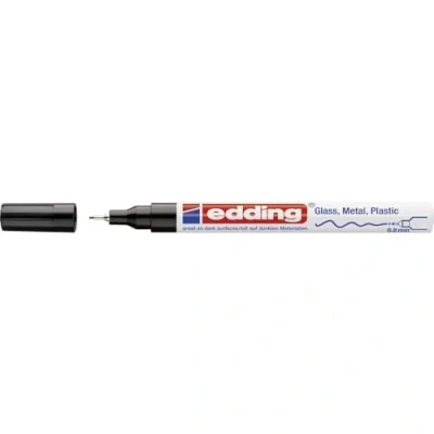 Afbeelding van edding 780 glanslakmarker zwart 1ST 0,8 mm / 4 9 001