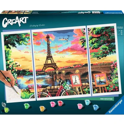 Afbeelding van Set voor verven op nummer Ravensburger 20134 80 x 50 cm 4 Onderdelen 1 Stuks