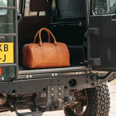 Afbeelding van The Chesterfield Brand Leren Weekendtas Cognac Perth