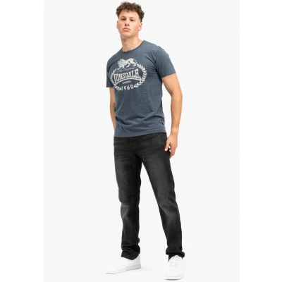 Afbeelding van Lonsdale Ollie Tshirt print, Heren, Maat: XXL, Marl navy ecru