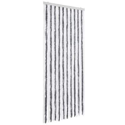 Afbeelding van VidaXL Vliegengaas, afneembaar, voor rupsdeur, grijs/wit, 90 x 200 cm