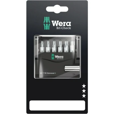 Afbeelding van Wera 7 delige bit check TX universal 1 SB bitset