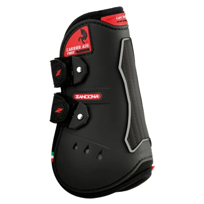 Image de Zandona Protèges Tendons Carbon Air Velcro Noir Poney