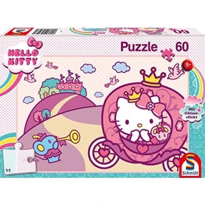 Afbeelding van Hello Kitty, Prinzessin Kitty (kinderpuzzel): met glittereffect